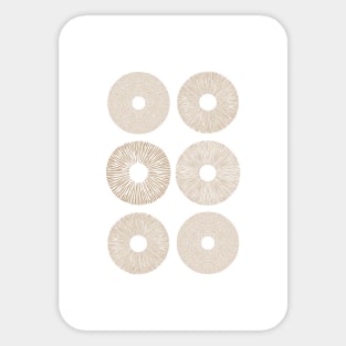 Mushroom spore pattern Sticker